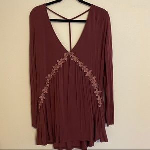 Altar’d State Maroon Top